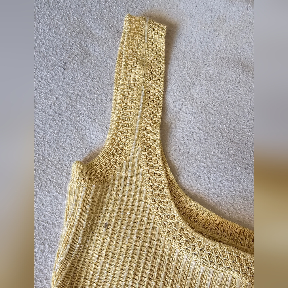 Oscar de la Renta beaded sleeveless top - Picture 6 of 9